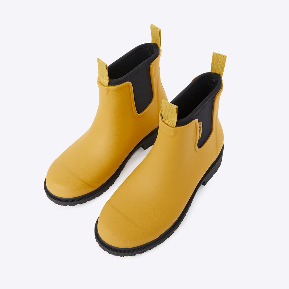 Bobbi Rain Boot // Mustard Yellow & Black