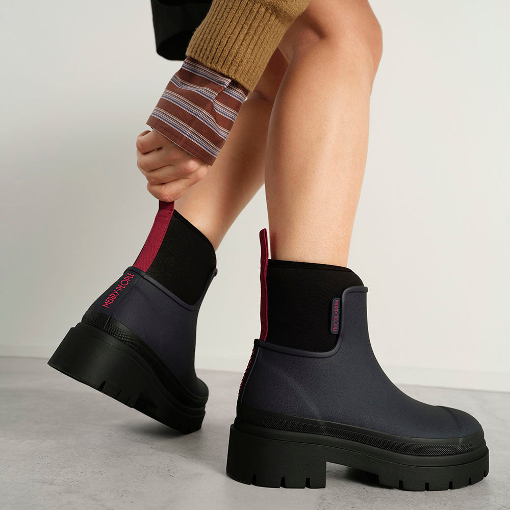 Tully Boot // Midnight & Magenta