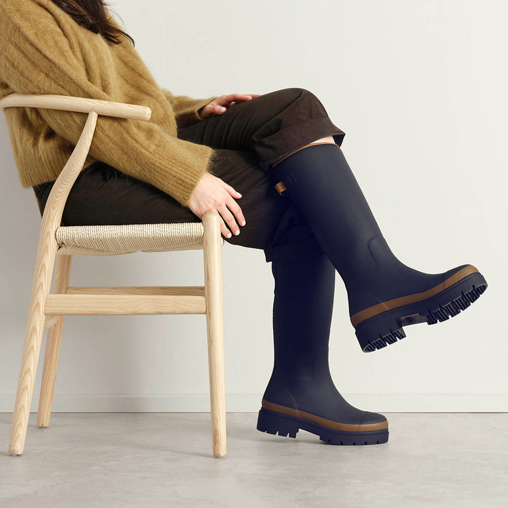 Fergie Tall Rain Boot // Oxford Blue