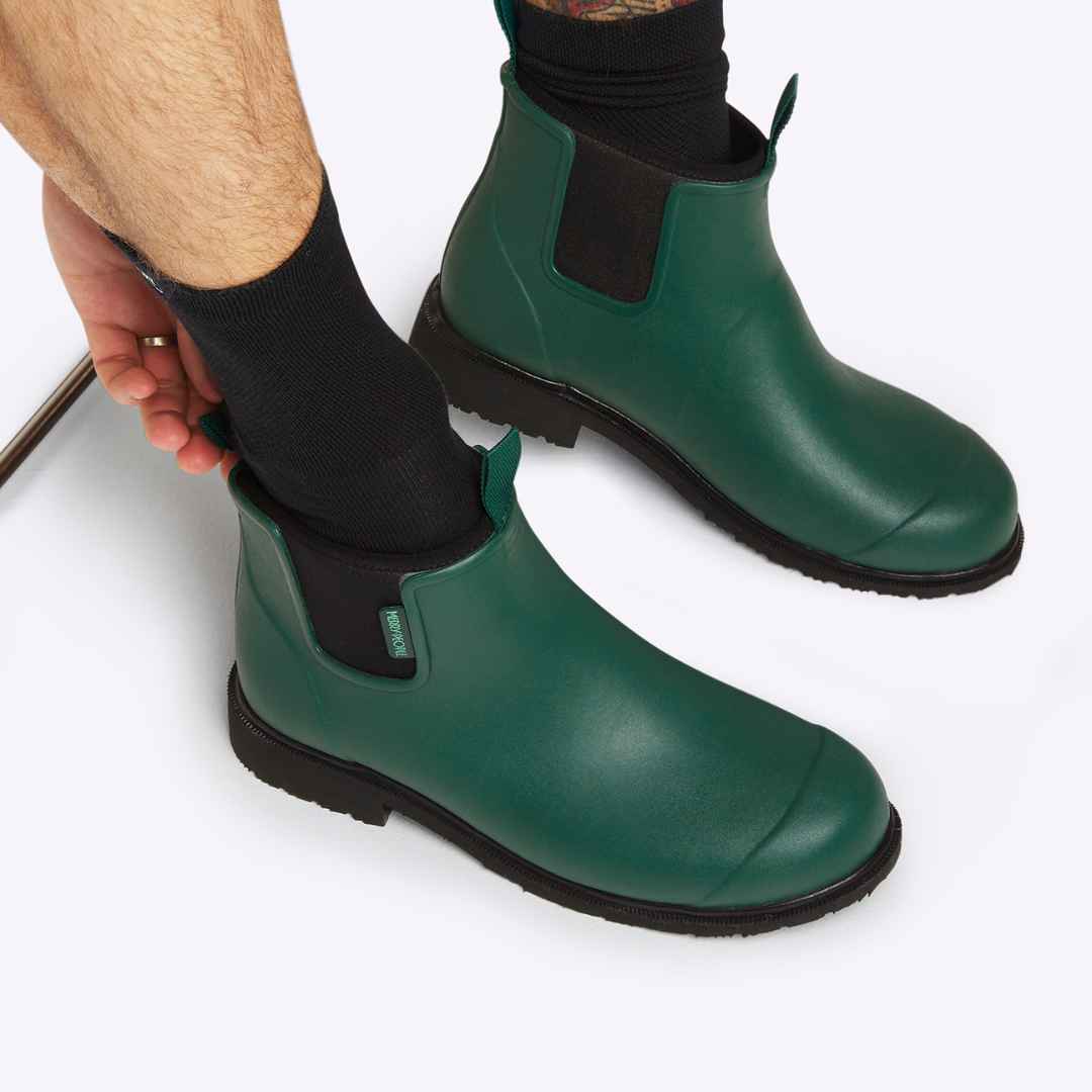 Bobbi Rain Boot // Alpine Green & Black