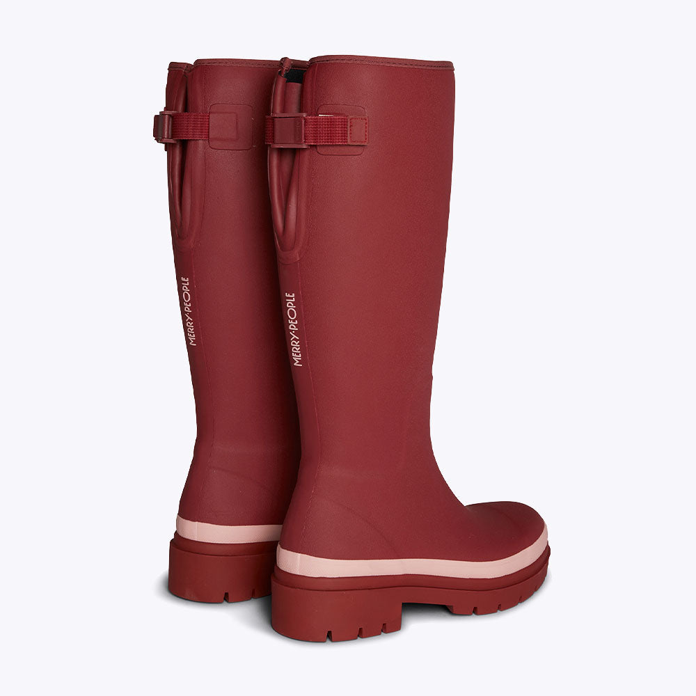 Fergie Tall Rain Boot // Beetroot Red