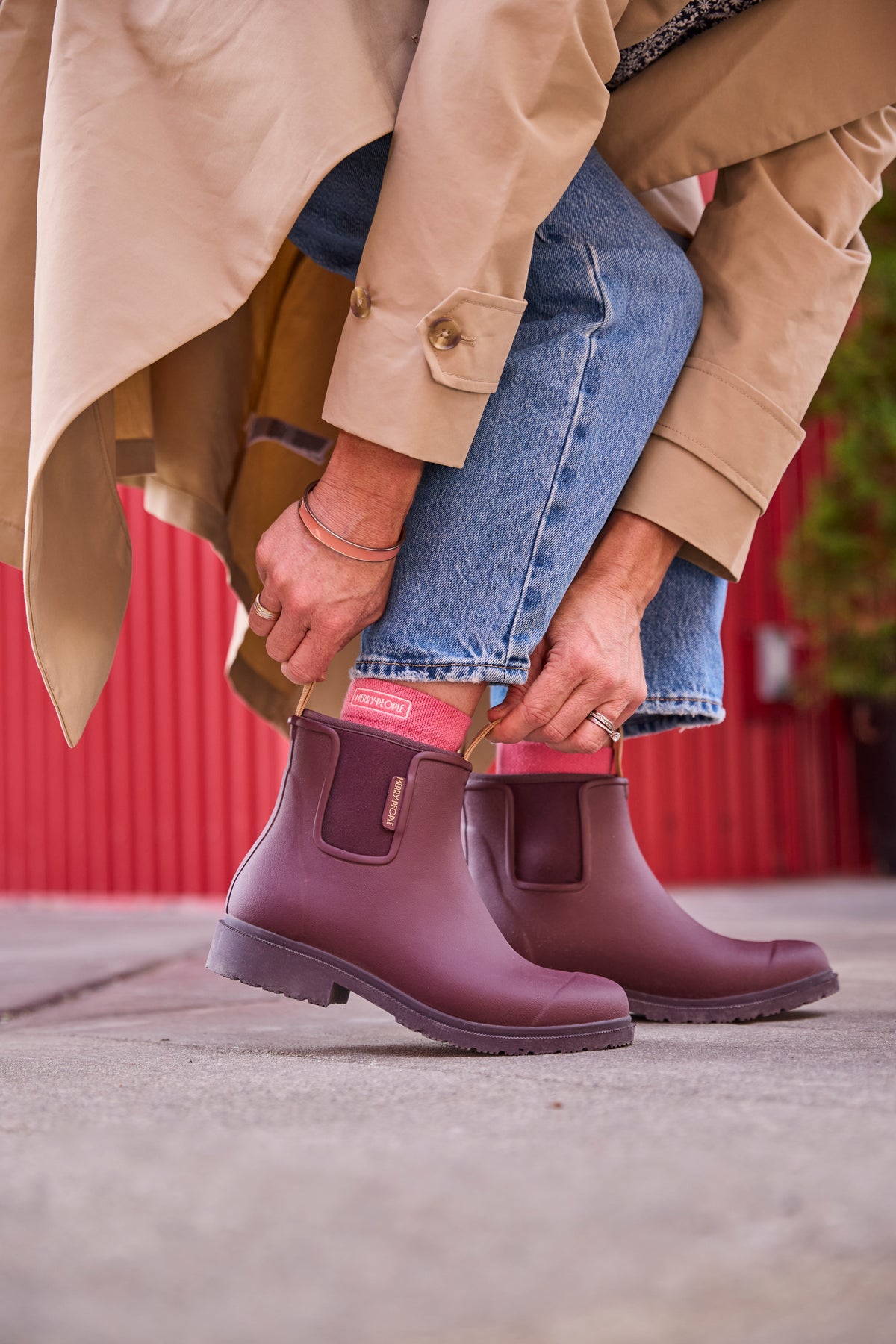 Bobbi Rain Boot // Dark Cherry
