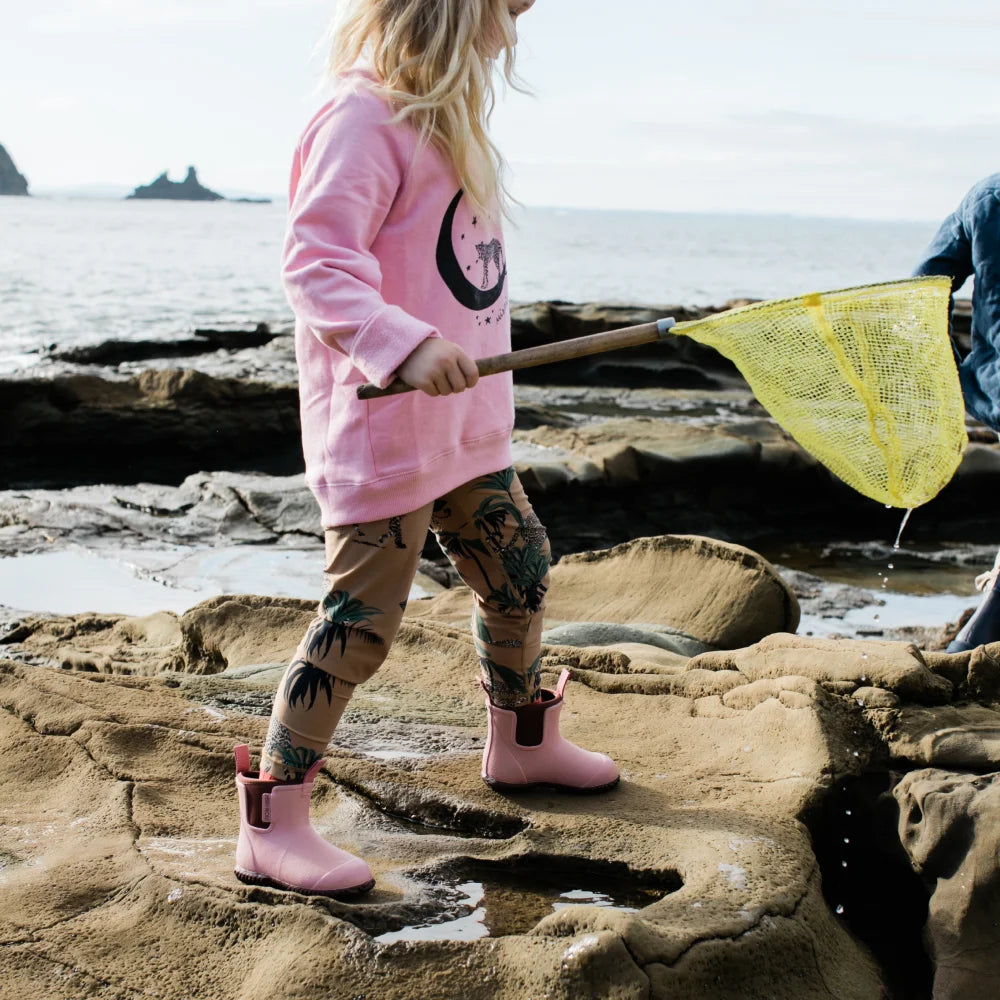 Bobbi Kids Rain Boot // Dusty Pink