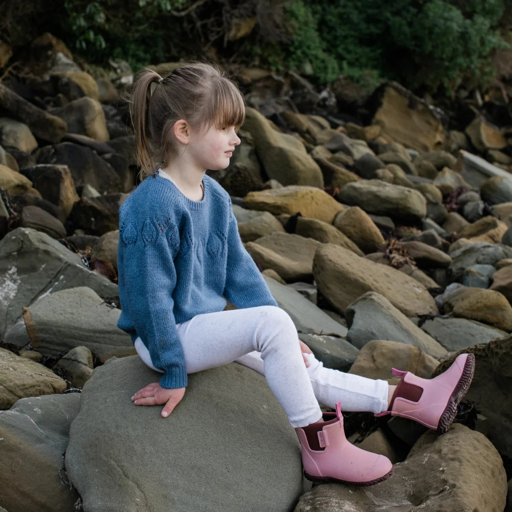 Bobbi Kids Rain Boot // Dusty Pink