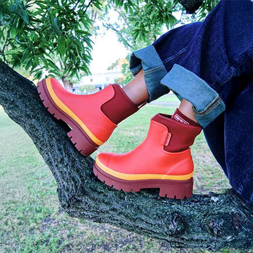 Tully Boot // Grapefruit Red