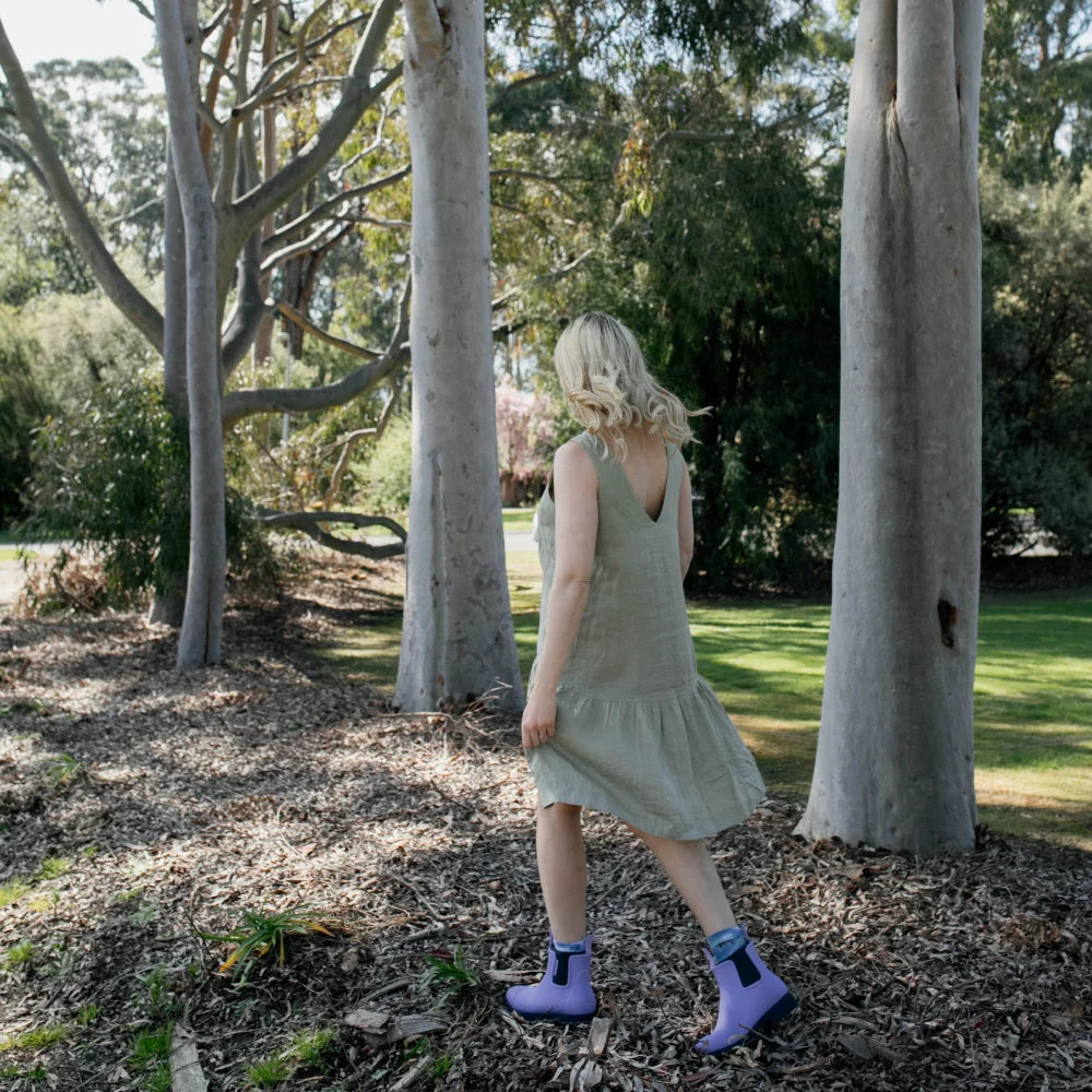 Bobbi Rain Boot // Lavender & Navy