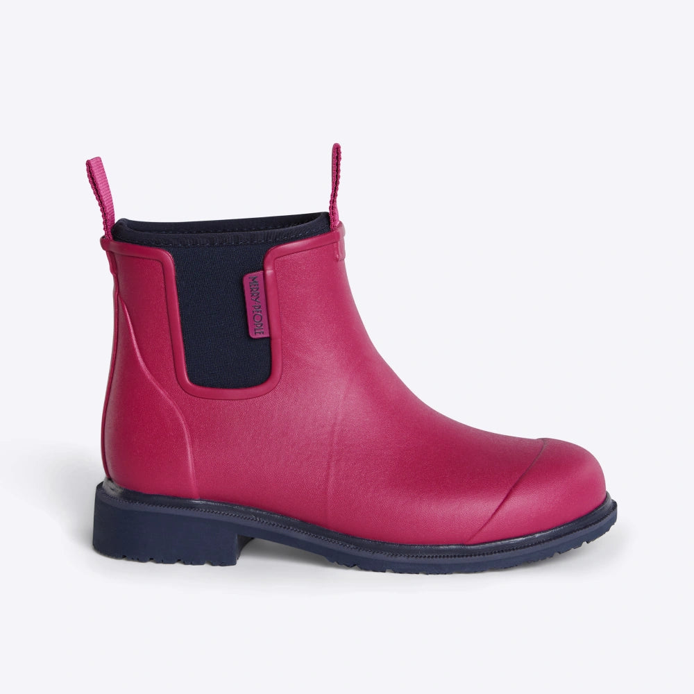 Bobbi Rain Boot // Magenta & Navy