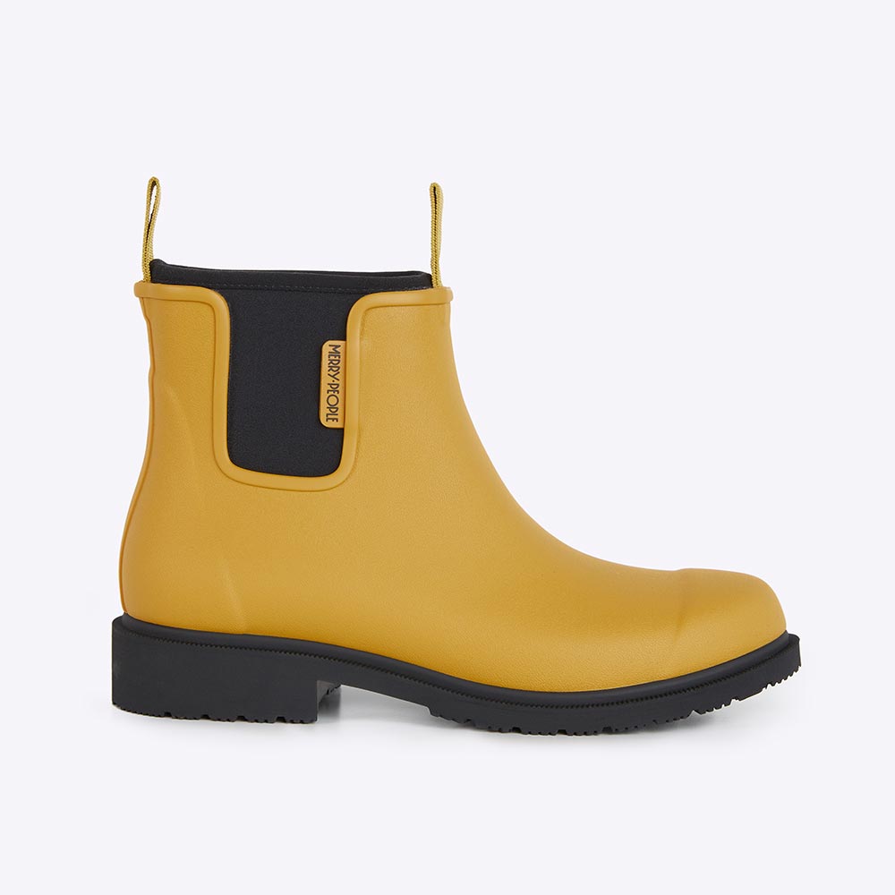 Bobbi Rain Boot // Mustard Yellow & Black