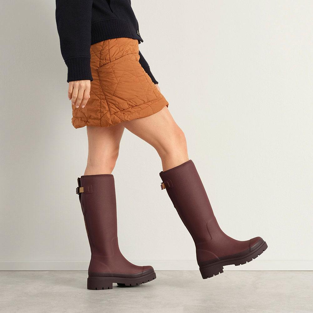 Fergie Tall Rain Boot // Dark Cherry