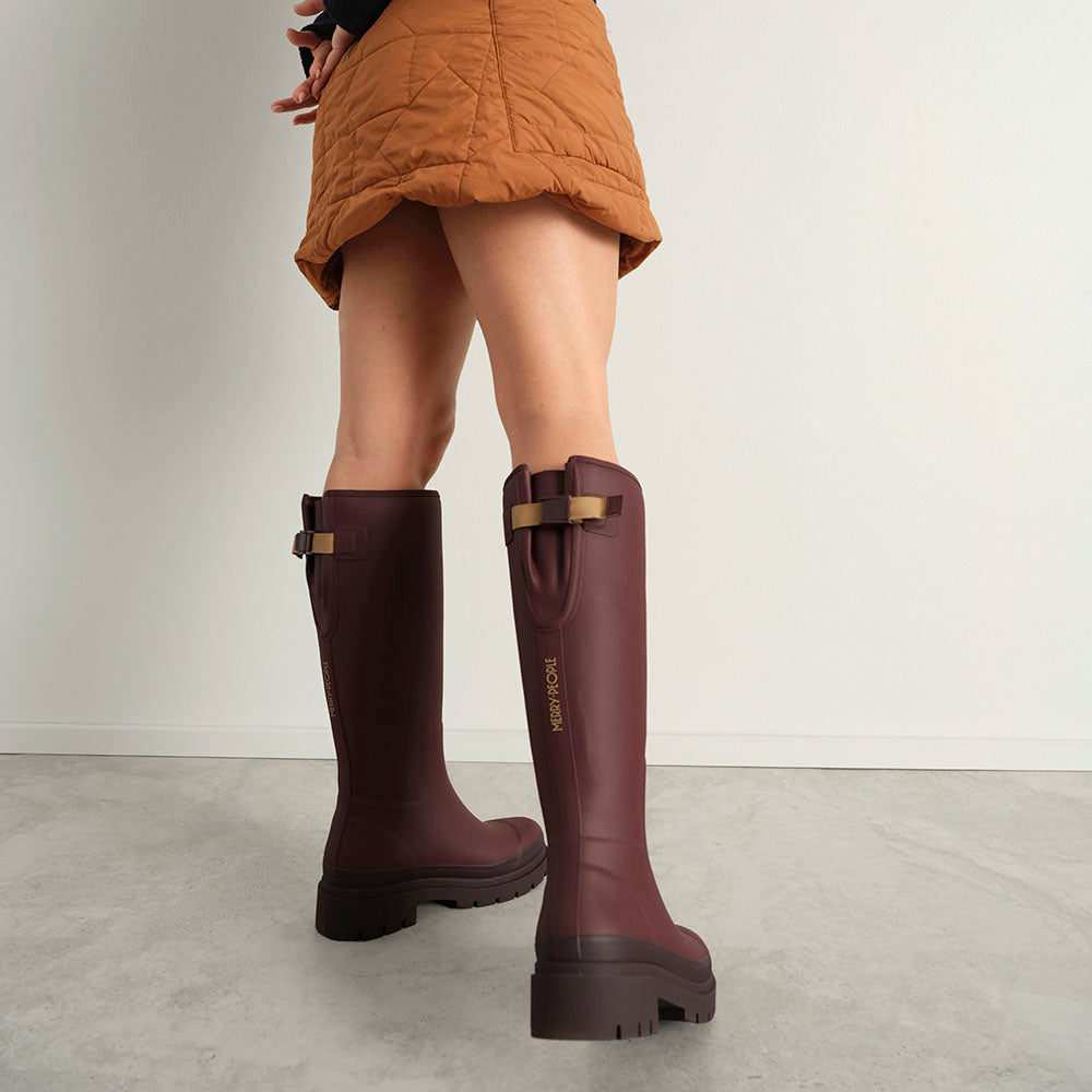Fergie Tall Rain Boot // Dark Cherry