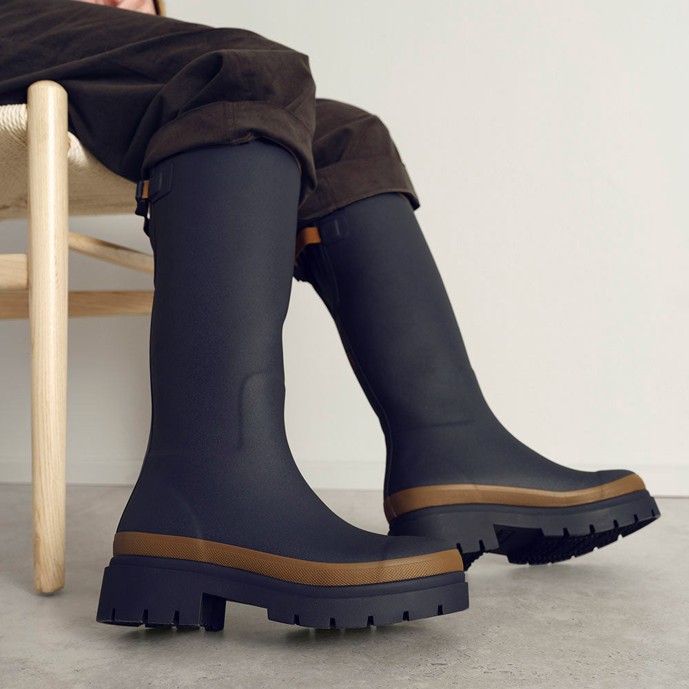 Fergie Tall Rain Boot // Oxford Blue