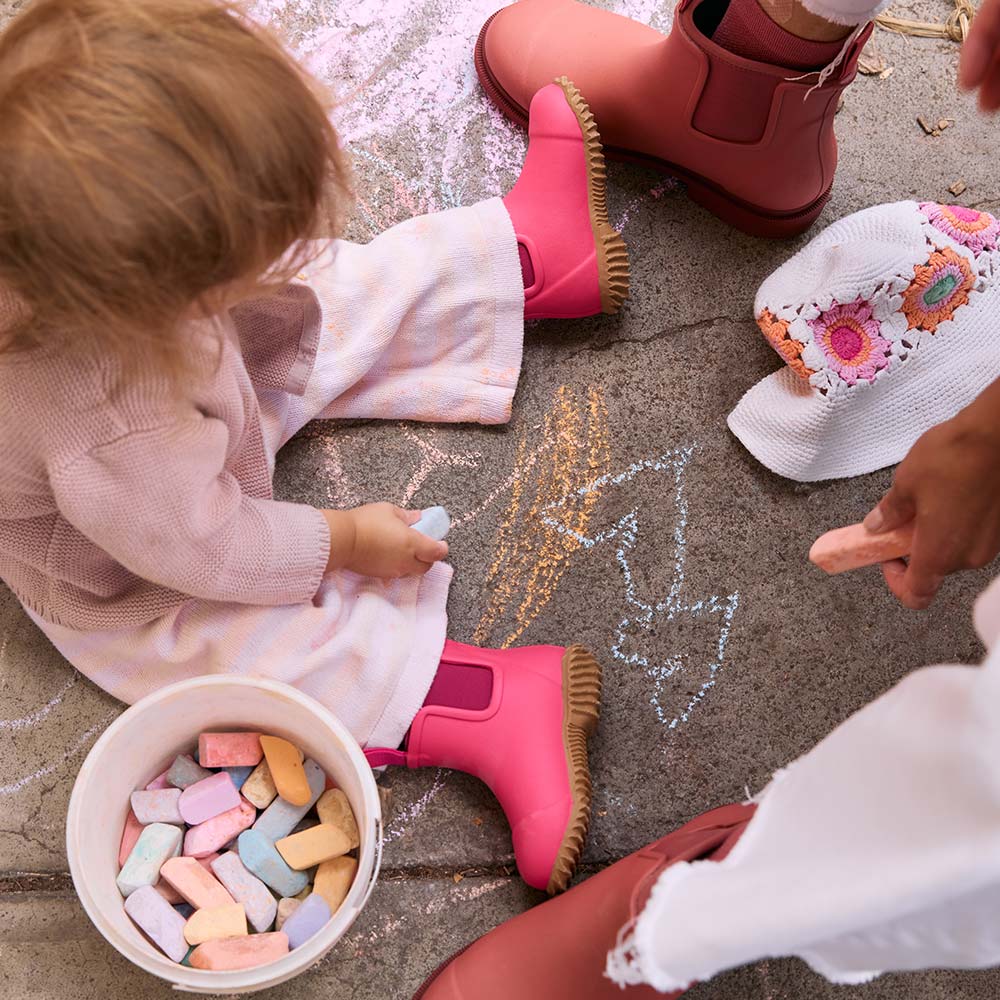 Bobbi Kids Rain Boot // Fuchsia Pink
