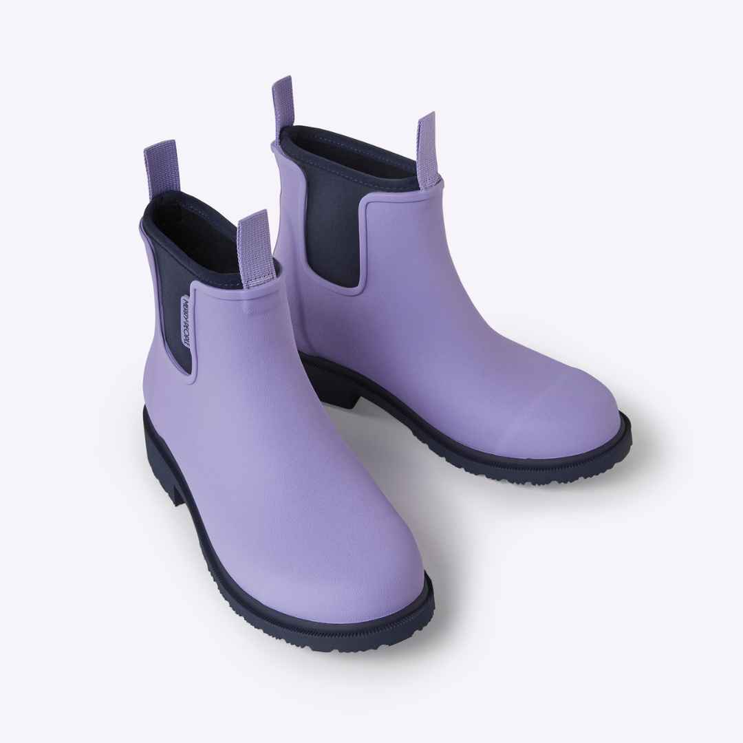 Bobbi Rain Boot // Lavender & Navy