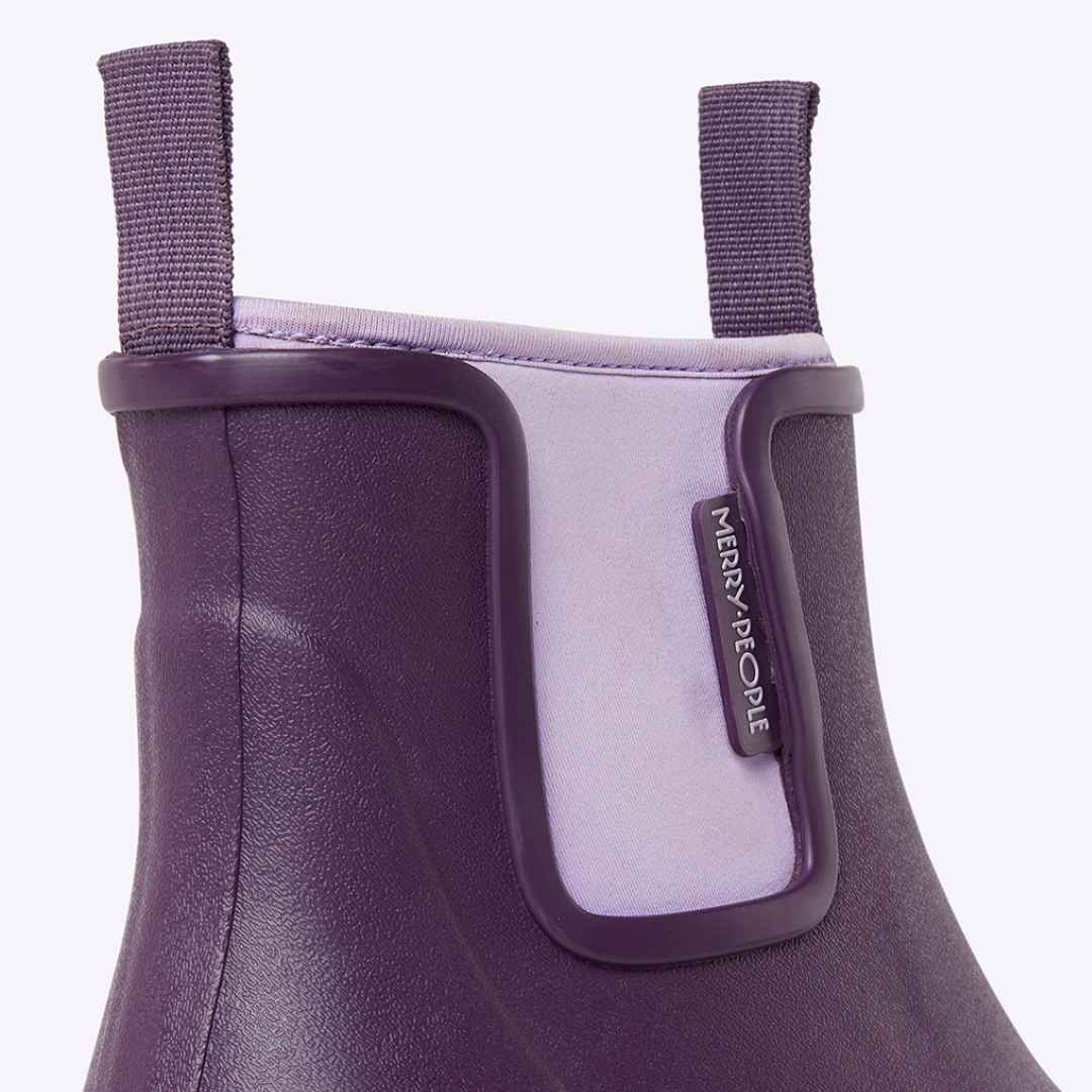 Hunter rain boots black clearance grape