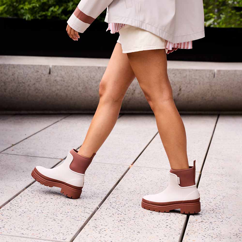 Merry People X Karen Walker Tully Boot // Ecru & Chestnut [Retired]