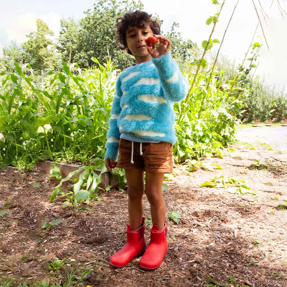 Bobbi Kids Rain Boot // Chilli Red