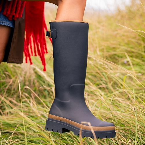 Fergie Tall Rain Boot // Oxford Blue