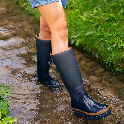 Fergie Tall Rain Boot // Oxford Blue