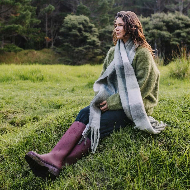 Fergie Tall Rain Boot // Dark Cherry