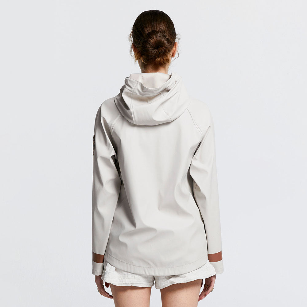 Merry People X Karen Walker Rain Jacket // Ecru & Chestnut [Retired]