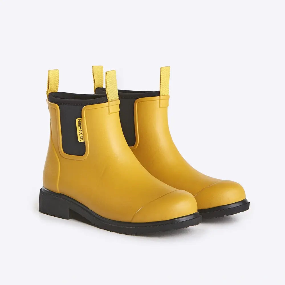 Bobbi Rain Boot // Mustard Yellow & Black