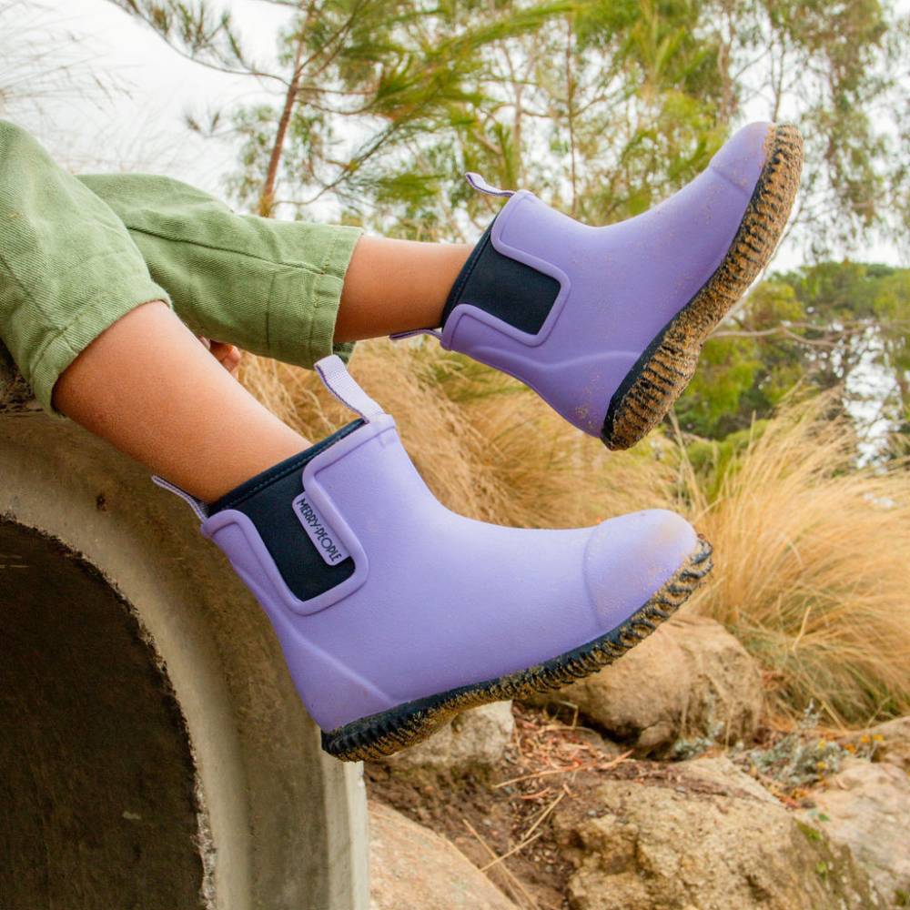 Bobbi Kids Rain Boot Lavender Navy