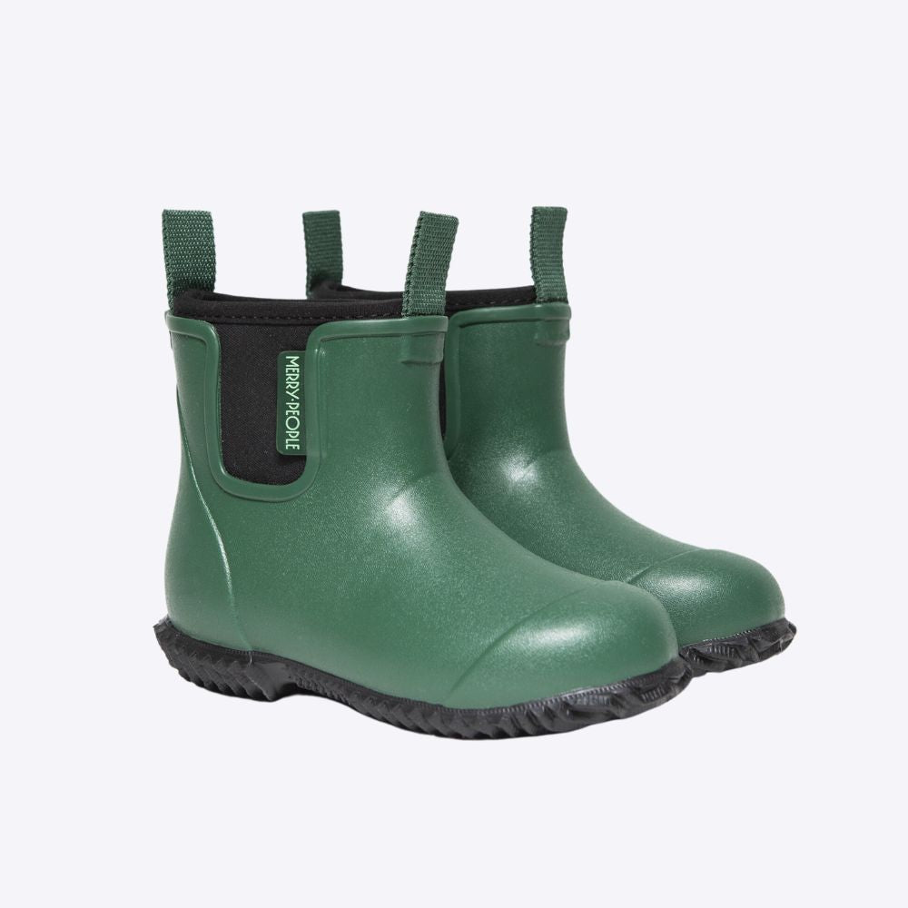 Bobbi Kids Rain Boot // Oxford Blue & Tan