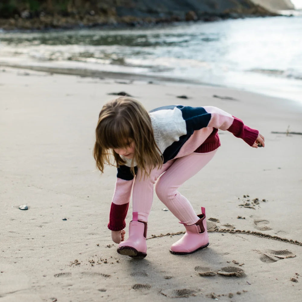 Pink sand top hunter boots