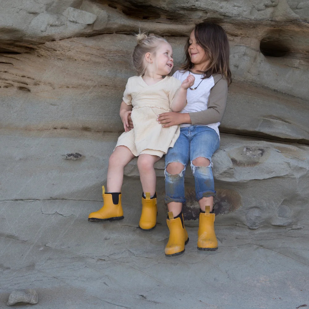 Bobbi Kids Rain Boot // Mustard Yellow