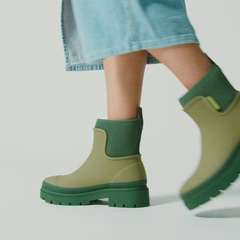 Khaki green boots womens best sale